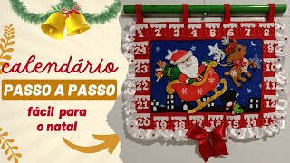 Como Fazer um Calendário do Advento de Natal Passo a passo [upl. by Connor]