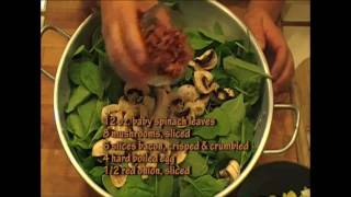 How to Make a Spinach Salad [upl. by Ailugram88]