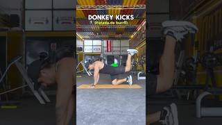 PATADA PARA GLÚTEO 🍑 donkeykicks gluteos glutes patada gymrat gymgirl gym [upl. by Aydin]