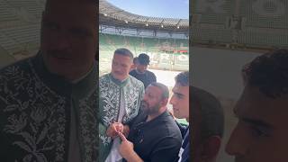 Prince Naseem Hamed with Usyk  Im very feel [upl. by Aramaj148]