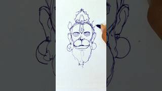 The ₹5 Pen🖊️ Challenge Can It Capture Hanuman’s🪷 Essence❓🙏 Watch the Result 💥 ArtExperiment art [upl. by Melliw648]