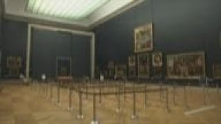 Cellist Camille Thomas fills empty Louvre with classical music [upl. by Cindee]