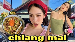 chiang mai adventures🇹🇭  the best curry noodles farmers market vintage shops fried chicken [upl. by Ecyle]