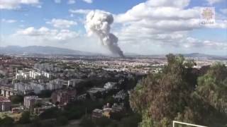 Explosión en Tultepec DIFERENTES LUGARES Y VISTA DRONE [upl. by Aciretahs]