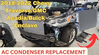 Stepbystep DIY Chevy TraverseGMC Acadia AC Condenser replacement [upl. by Oiznun]