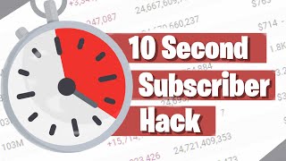 10 Second Subscriber Hack 20 Subscribers in 1 week [upl. by Beckerman]