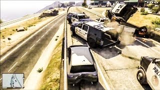 EPIC GTA V HIGHWAY RAMPAGE [upl. by Araas]