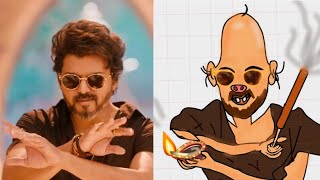 Arabic kuthuMalama Pitha Pitha De Full Video Song Funny Meme DrawingThalapathy VijayPooja Hegde [upl. by Nodnarbal]