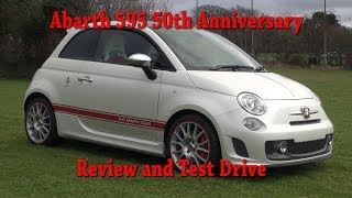 The New 2014 Abarth 595 50th Anniversary test drive and review [upl. by Anilatsyrc]