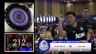 DARTSLIVE OPEN 2018 SINGAPORE TARGET DARTS 01 SINGLES BB FLIGHT FINAL [upl. by Kempe]