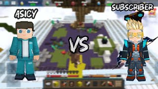 Asicy Vs Subscriber eggwar blockmangoeggwars blockmango asicyshot [upl. by Arais]