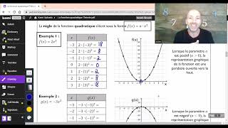 Secondaire 4  La fonction quadratique [upl. by Eerised]