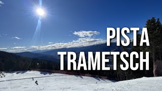 Pista Trametsch integrale da 2446 m con variante alta plose dolomitisuperski skislopes [upl. by Ahsilahk]