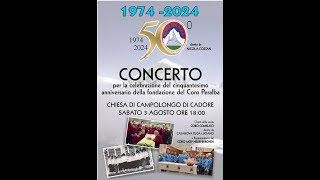 50 anni coro Peralba  Concerto a Campolongo [upl. by Ahsetan]