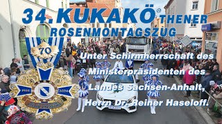 34 Rosenmontagszug Köthen 2024 [upl. by Aric]