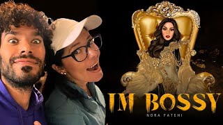 REACTION to Nora Fatehi  Im Bossy • LATIN COUPLE REACTS [upl. by Aij]