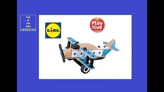 Playtive Aeroplane Building Set UNBOXING Lidl IAN 293416 children aged between 4 and 8 [upl. by Hametaf3]