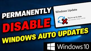 ⛔ How to Disable Windows Automatic Updates on Windows 10 [upl. by Nipha]