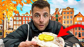 ¿QUÉ COMEMOS en 1 DÍA en AMSTERDAM 😱🤮 24 HORAS [upl. by Koerlin208]