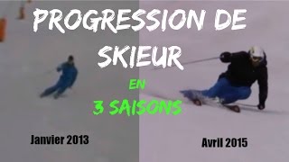 Progression de skieur sur 3 saisons  de skieur MOYEN à TRES BON SKIEUR par le Labo du skieur [upl. by Tiler]