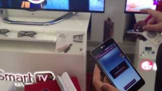 Smart TVs nova linha LG reproduz imagem da TV nos smartphones [upl. by Geraint578]