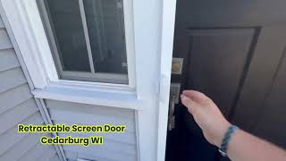 See This Stunning Retractable Screen Door in Cedarburg WI [upl. by Aloek]