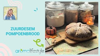 Vier de herfst met dit heerlijke zoet kruidige zuurdesem pompoenbrood [upl. by Drobman]