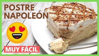 Como Hacer POSTRE NAPOLEÓN Con DUCALES 🥧  Receta Original Fácil y Rápida [upl. by Yeclehc755]