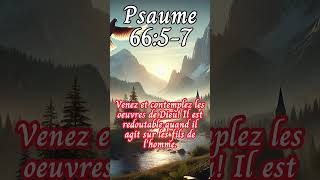 Lecture du Psaume 6657 psaumes bible [upl. by Woodhead9]