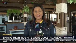 Spring high tide hits Cape coastal areas [upl. by Einhorn965]