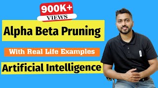 Alpha Beta Pruning in Hindi with Example  Artificial Intelligence [upl. by Lewej]