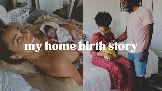 Our UNPLANNED Unassisted and Unmedicated Home Birth  Positive Birth Story First time mom [upl. by Haney]