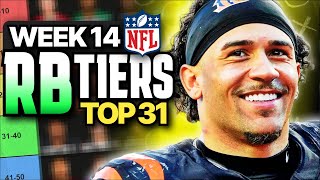 Week 14 Fantasy Football RB Rankings Top 31 [upl. by Tindall]