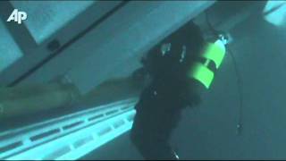 Raw Video Searching Under the Costa Concordia [upl. by Draude]