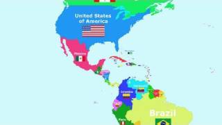 The Countries of the World Song  The Americas [upl. by Amsirac]