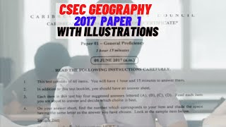 2017 CSEC Geography Paper 1 with illustration [upl. by Beck64]