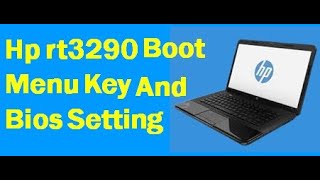 Hp rt3290 boot menu key  How to open HP laptop boot menu  hplaptop [upl. by Dickie195]