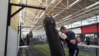 Bag Work with the Decathlon Outshock 500 Boxing Gloves [upl. by Shuma711]