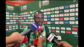 La réaction de Sadio Mané après son premier but dans la Can 2024 contre le Cameroun [upl. by Aiekram]