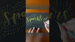 Sparklers ✨ firework brushlettering [upl. by Moitoso]