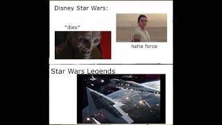 Star Wars Disney lore vs Star Wars Legends Lore [upl. by Atiuqaj]