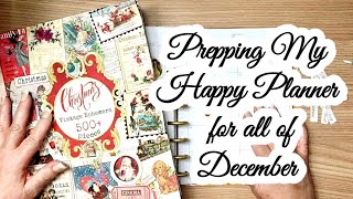 Prepping My Happy Planner for the Whole Month of December [upl. by Enineg]