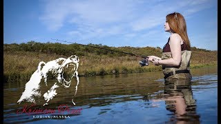 Karluk River Fishing  Krimson Trail Kodiak Alaska [upl. by Granlund850]