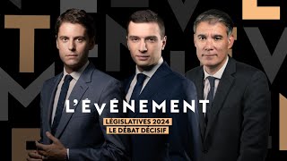 LÉvénement  Législatives 2024  Le débat décisif  suivez le direct [upl. by Reltuc321]