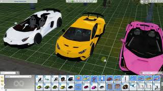 sims 4 cars lamborghini pack fuction by waronkcc [upl. by Lesko]