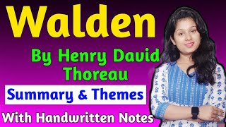 Walden by Henry David Thoreau  Walden Thoreau  Walden by Henry David Thoreau Summary in Hindi [upl. by Curry]