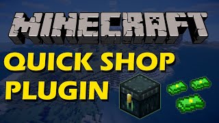 Easily buy and sell items in Minecraft with Quick Shop Reremake Plugin [upl. by Esinej]