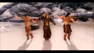 Skyrim Dance  Farkas amp Vilkas with Miraak [upl. by Nlycaj]