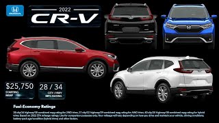 2022 HONDA CRV  EXTERIOR  INTERIOR  COLORS  SPECS  HYBRID  PRICE  Carspecs Tv [upl. by Anderer]