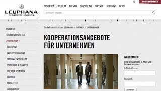 Leuphana Stellenbörse  für Unternehmen [upl. by Lihcox]